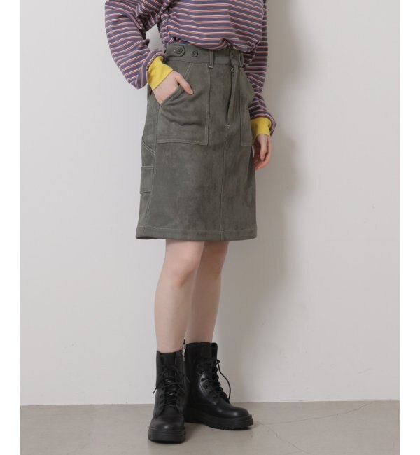ベイカーポケット台形スカート|DOUBLE NAME(ダブルネーム)の通販 