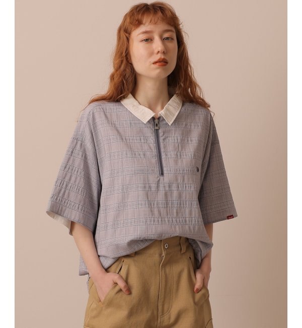 ハーフジップ半袖ワイドシャツ|DOUBLE NAME(ダブルネーム)の通販