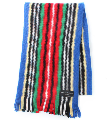 【SCOTTISH TRADITION(スコティッシュトラディション)】LAMORA WARP KNIT SCARF