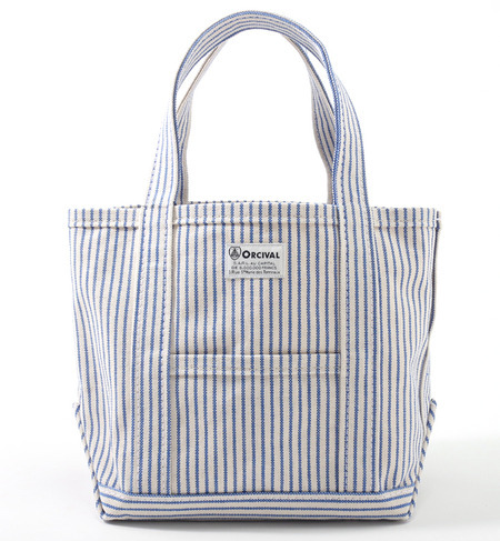 【ORCIVAL(オーシバル)】ストライプトートバッグ・小
