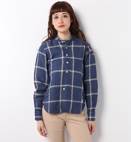 【ORCIVAL/HAVERSACK(オーシバル/ハバーサック)】長袖丸襟シャツ