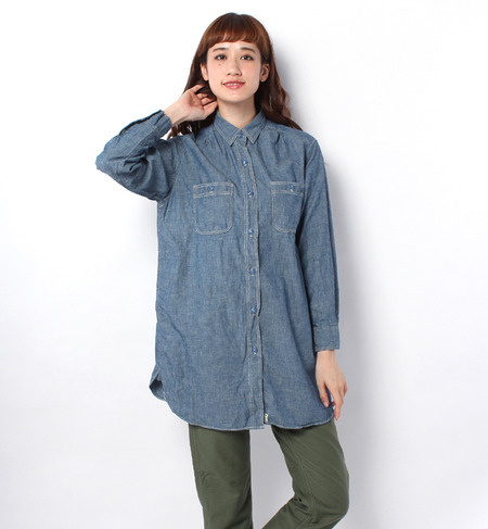 【ビショップ/Bshop】 【orSlow(オアスロウ)】LONG CHAMBRAY SHIRTS [送料無料]