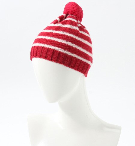 【BERNSTOCK SPIERS(バーンストックスピアーズ)】POM POM HAT STRIPE