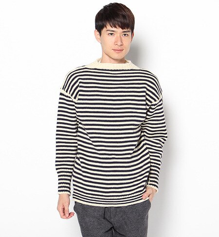 【Le Tricoteur(ル トリコチュール)】TRADITIONAL WOOL GUERNSEY SWEATER