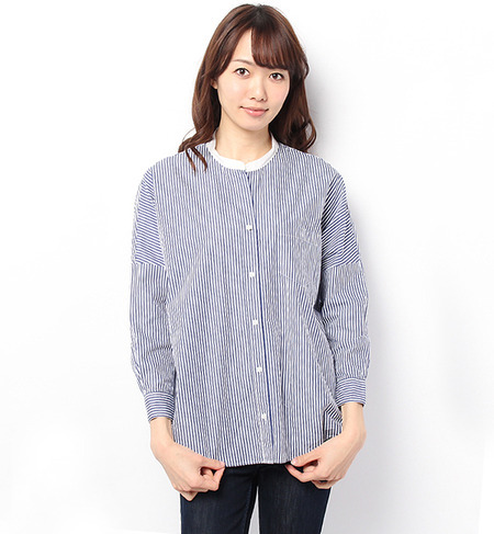 【Morris & Sons】バンドカラードルマンシャツ