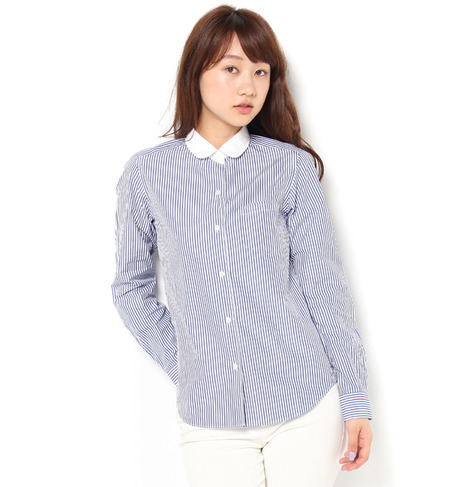 【ビショップ/Bshop】 【Morris & Sons】丸襟シャツ（クレリック） [送料無料]