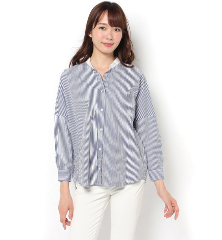 【ビショップ/Bshop】 【Morris & Sons】バンドカラードルマンシャツ（クレリック） [送料無料]
