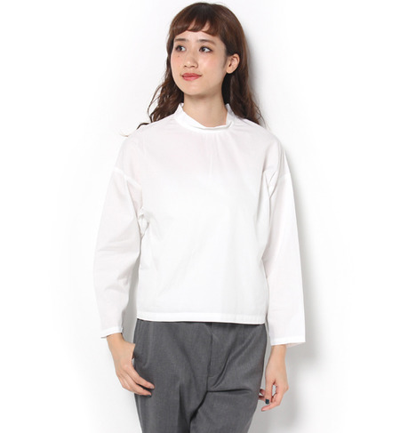【LE GLAZIK(ル グラジック)】長袖モックネックプルオーバーシャツ