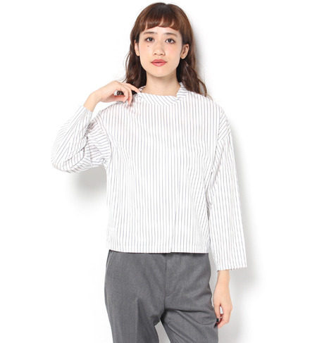 【ビショップ/Bshop】 【LE GLAZIK(ル グラジック)】長袖モックネックプルオーバーシャツ [送料無料]