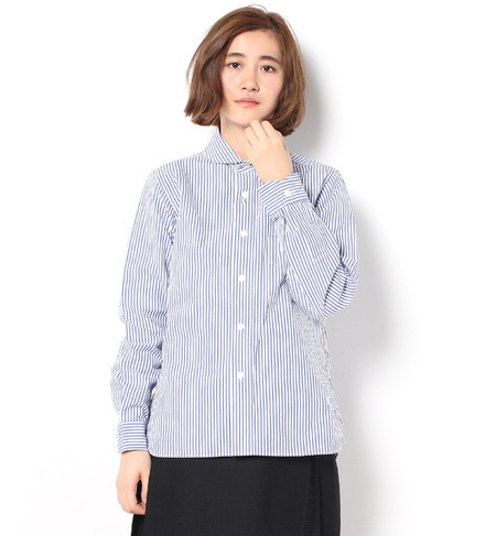 【ビショップ/Bshop】 【ORCIVAL(オーシバル)】長袖丸襟シャツ [送料無料]