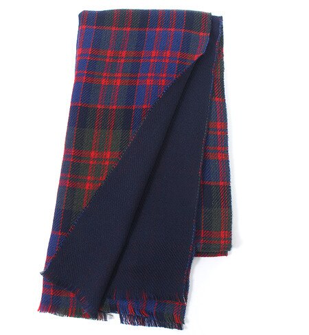 【FRANCO FERRARI】ストール DOUBLE KILT NVY