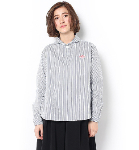 【ビショップ/Bshop】 【DANTON(ダントン)】長袖丸襟ポケット付プルオーバーシャツ [送料無料]
