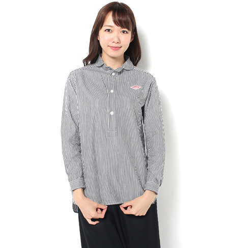 【ビショップ/Bshop】 【DANTON(ダントン)】長袖丸襟プルオーバーチュニックシャツ [送料無料]