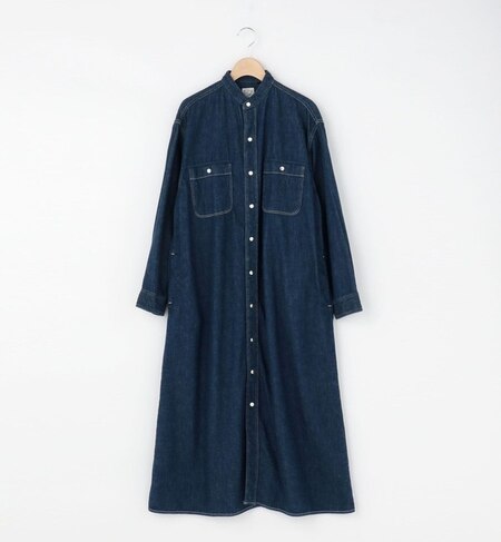 Orslow スタンドカラーデニムシャツワンピース Onewash Women Bshop ビショップ の通販 アイルミネ