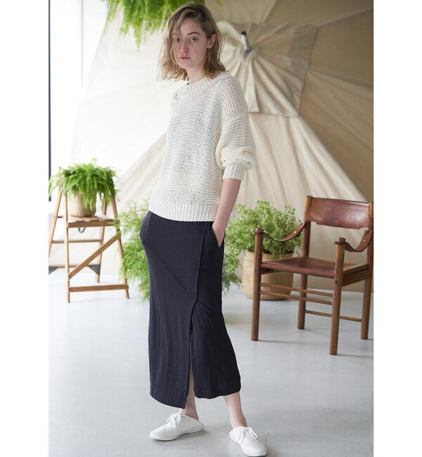 Unfil フレンチリネンジャージー ロングスカート Women Bshop ビショップ の通販 アイルミネ Unfil フレンチリネンジャージー ロングスカート Women Bshop ビショップ の通販 アイルミネ
