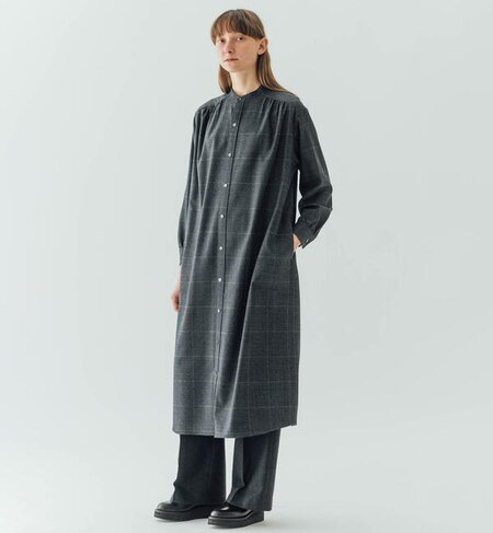 Le Glazik ギャザーヨークワンピース Check Women Bshop ビショップ の通販 アイルミネ