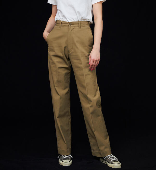 ladies beige chinos