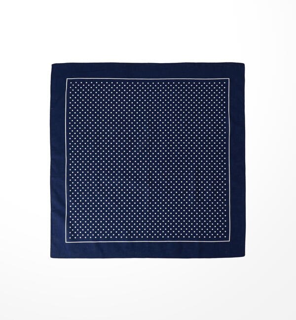 LABOUR AND WAIT】POLKADOT HANDKERCHIEF NAVY|Bshop(ビショップ)の