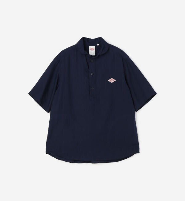 DANTON | フランダースリネン 半袖丸襟プルオーバーシャツ MEN|Bshop 