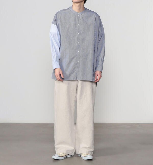 GALLEGO DESPORTES | バンドカラーシャツ GINGHAM CHECK MEN|Bshop