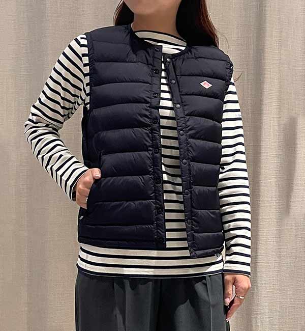 DANTON | クルーネック インナーダウンベスト WOMEN|Bshop(ビショップ