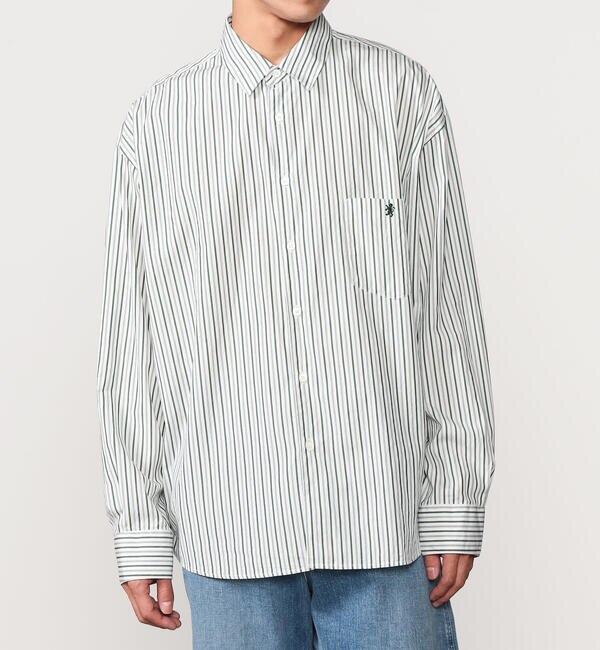 Gymphlex | 長袖レギュラーカラーシャツ STRIPE MEN|Bshop(ビショップ