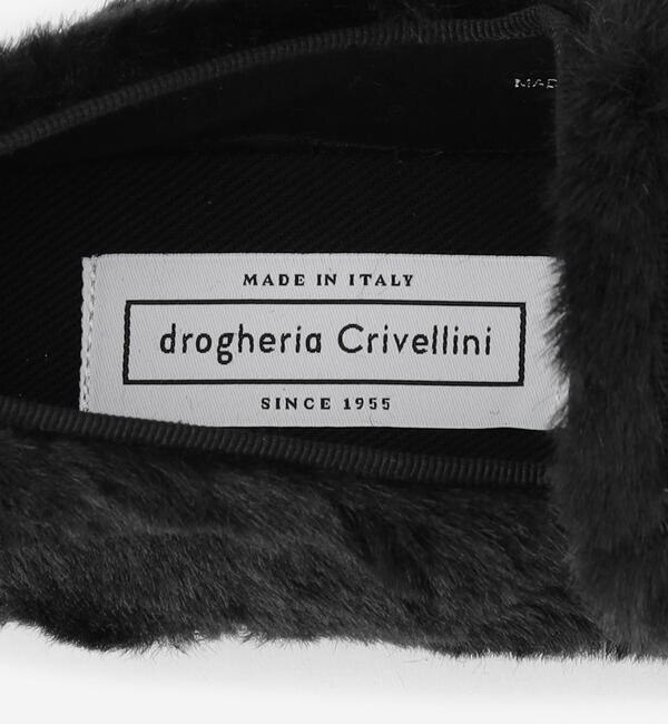 drogheria Crivellini | フェイクファーストラップシューズ BLACK