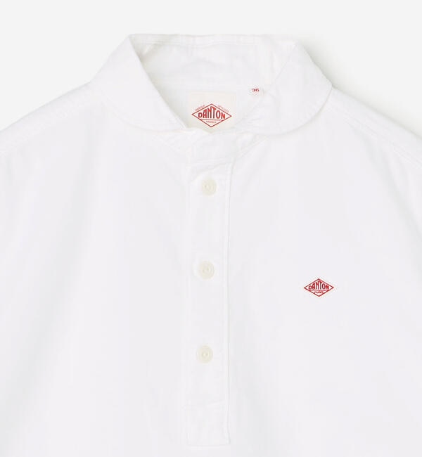 DANTON | オックスフォード 丸襟半袖プルオーバーシャツ SOLID WOMEN 
