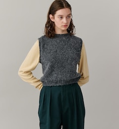 MORRIS & SONS | ショート シャギーニットベスト WOMEN