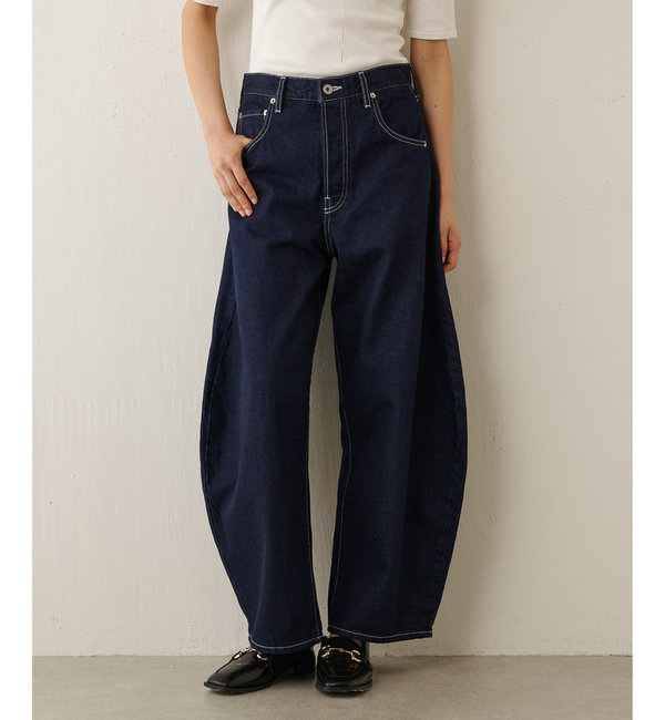 翌日発送 Whim GazetteラインカーブDENIM インディゴブルー 36