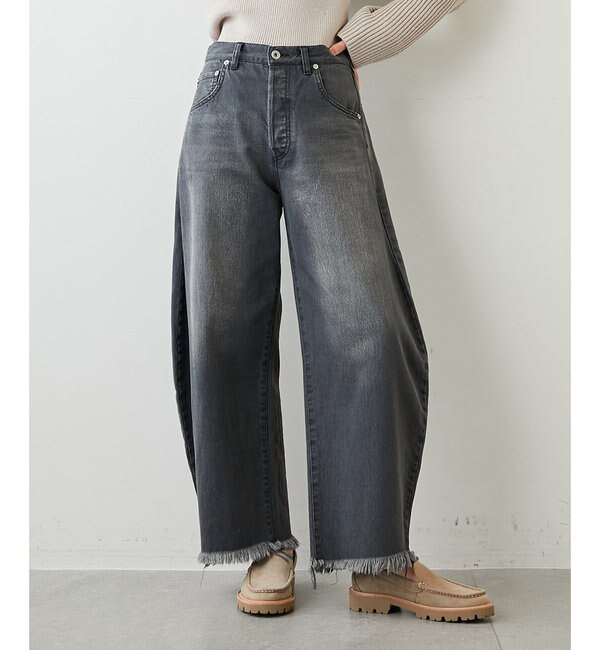 新品 Whim Gazette ラインカーブDENIM 36 ブラック-