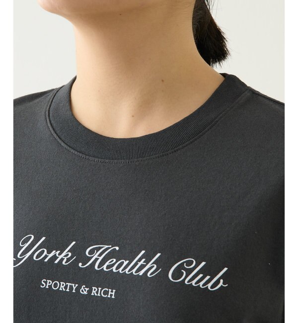 Sporty&Rich】HEALTH CLUB クロップドTシャツ|Whim Gazette(ウィム