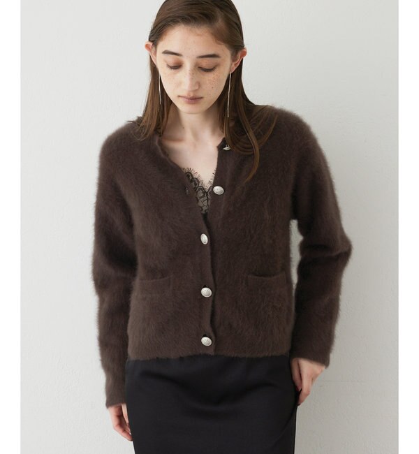 ZARA2024フェイクファーフラワーボタンニットジャケット　新品未使用　タグ付