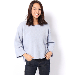 【ディスコートパリシアン/Discoat Parisien】 モールヤーン袖ワイドボートネック [3000円(税込)以上で送料無料]