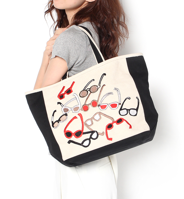 【イアパピヨネ/ear PAPILLONNER】 刺繍トート [送料無料]