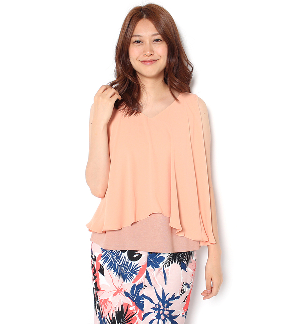 【ドゥドゥ/DouDou】 フレアタンクブラウス [送料無料]