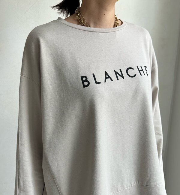 WEB限定】 BLANCHEラバープリントロゴTEE|DouDou(ドゥドゥ)の通販