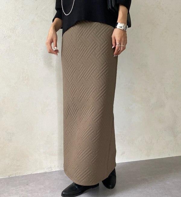WEB限定】 キルティングタイトスカート|DouDou(ドゥドゥ)の通販