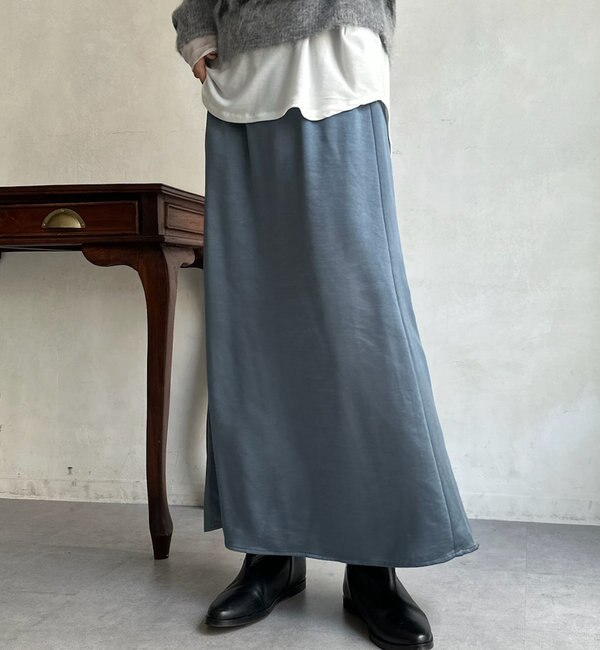 【WEB限定】 モイストサテンスカート