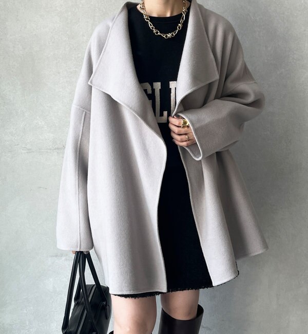 DouDou（ドゥドゥ）の「ハンドメイドミドル丈コート（その他アウター）」 - WEAR