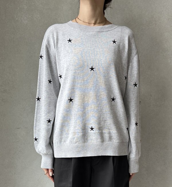 【WEB限定】星刺繍ニット