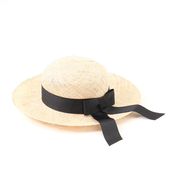 天然草ロングリボンHAT