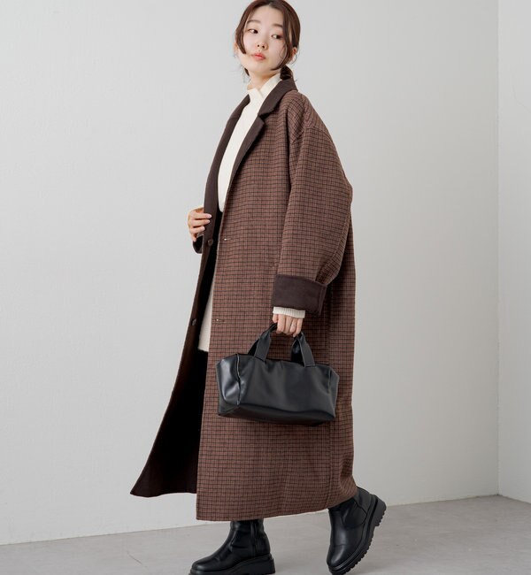 kastane 【サイズ展開あり/WEB限定】リバーシブルチェスターコート 