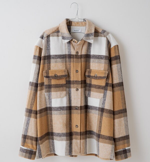 【WHIMSIC】HEAVY FLANNEL CHECK SHIRT