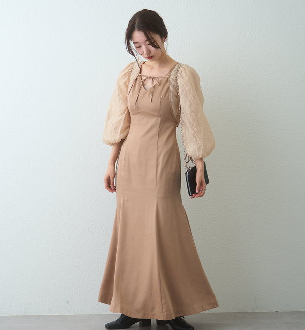 結婚式/オケージョンドレス】2piece layered dress|Kastane(カスタネ