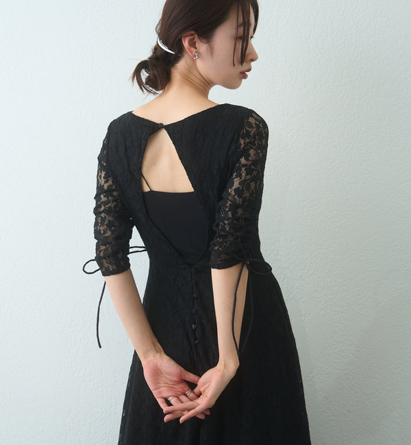 結婚式/オケージョンドレス】Uneven lace dress|Kastane(カスタネ)の