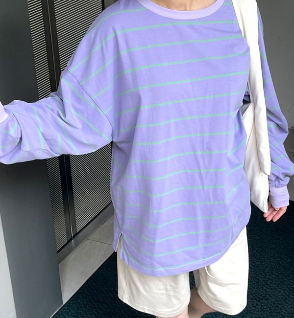 WHIMSIC】MULTI BORDER LONG SLEEVE TEE|Kastane(カスタネ)の通販