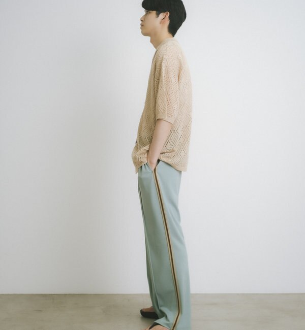 【WHIMSIC/新色追加】SIDE LINE TRACK PANTS