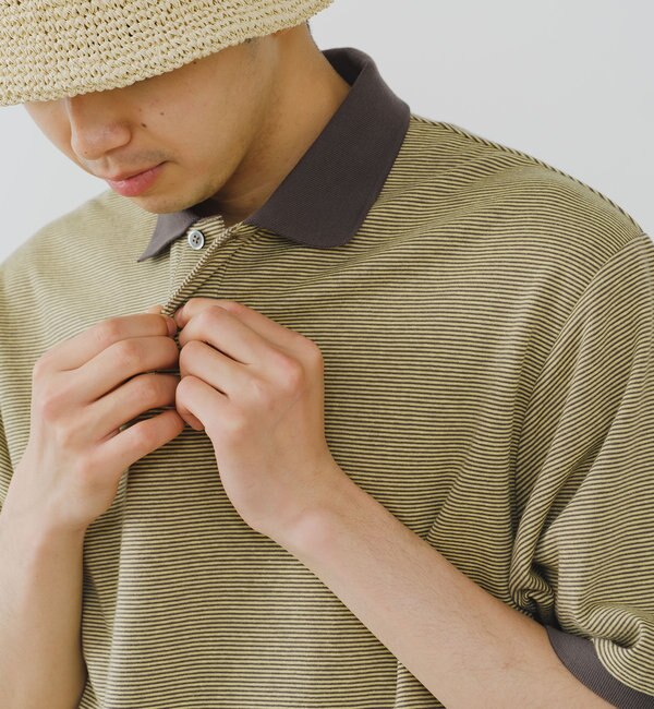 WHIMSIC】MICRO BORDER POLO SHIRT|Kastane(カスタネ)の通販｜アイルミネ