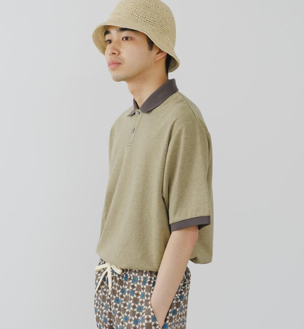 WHIMSIC】MICRO BORDER POLO SHIRT|Kastane(カスタネ)の通販｜アイルミネ